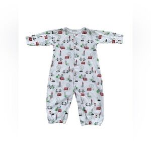 Kissy Kissy Size Small, 3-6 Months, London Print Convertible Gown and Sleeper